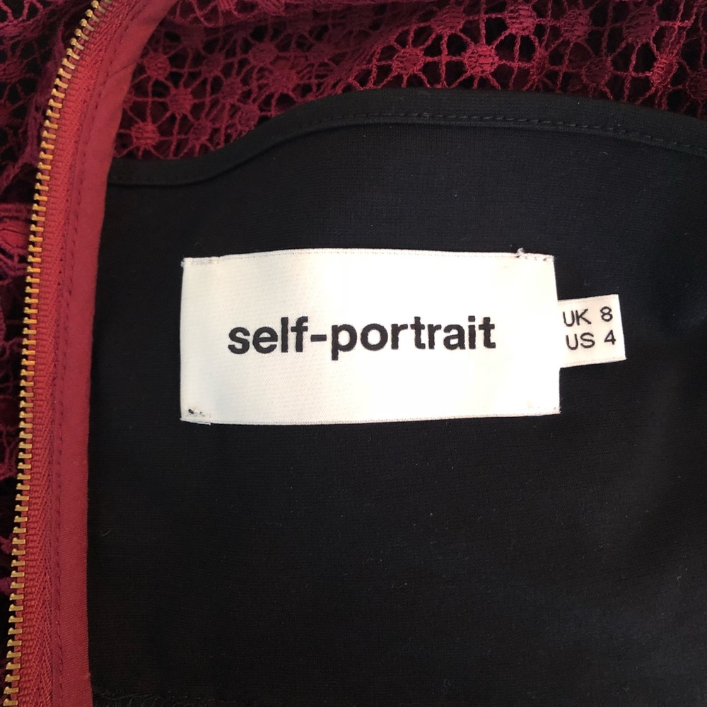 Self Portrait Burgundy dress - Picture 3 of 6